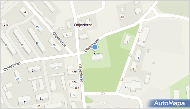 Objezierze, Objezierze, 7a, mapa Objezierze