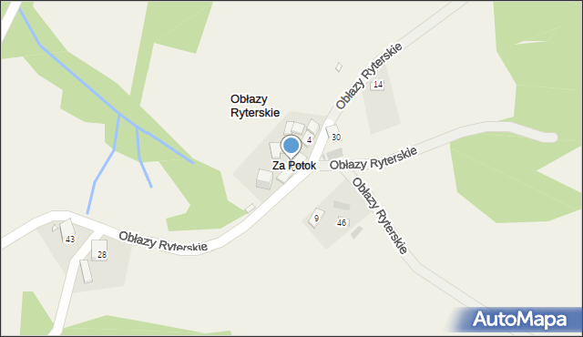 Obłazy Ryterskie, Obłazy Ryterskie, 20, mapa Obłazy Ryterskie