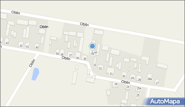 Oblin, Oblin, 34, mapa Oblin
