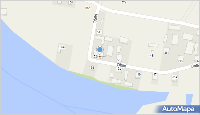 Oblin, Oblin, 52, mapa Oblin