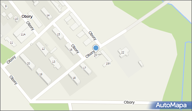 Obory, Obory, 2/I, mapa Obory