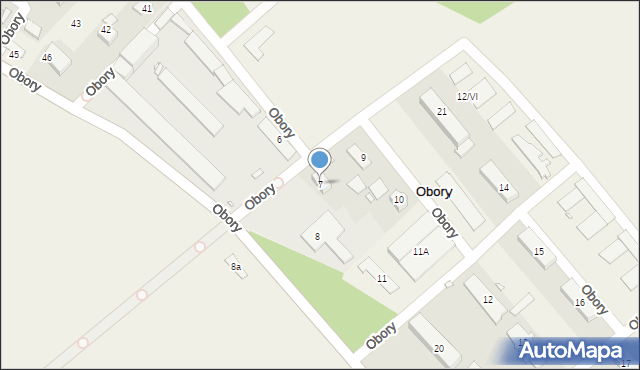 Obory, Obory, 7, mapa Obory