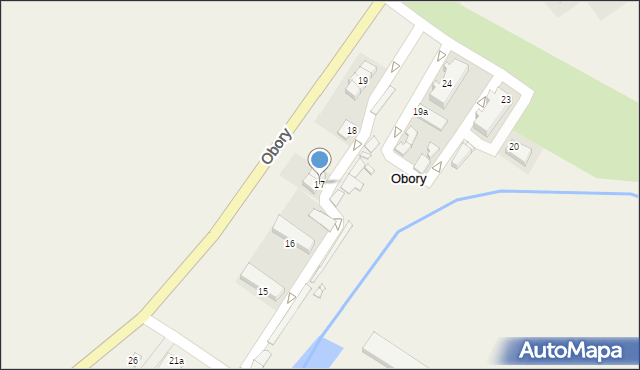 Obory, Obory, 17, mapa Obory