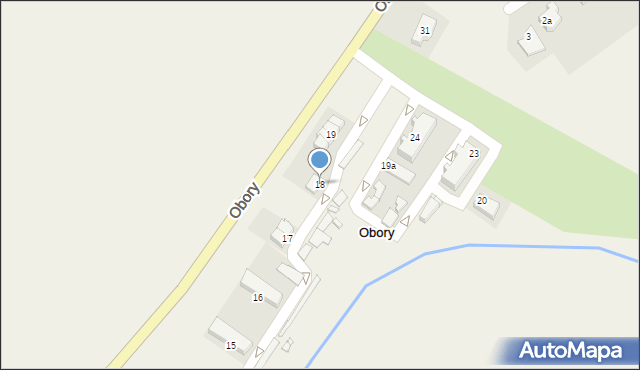 Obory, Obory, 18, mapa Obory