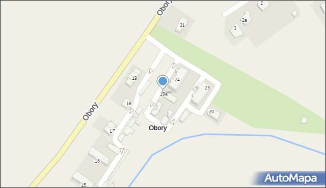 Obory, Obory, 19a, mapa Obory