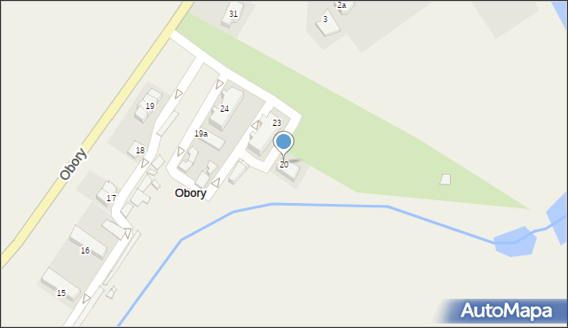 Obory, Obory, 20, mapa Obory