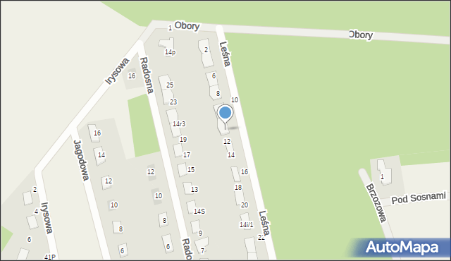 Obory, Obory, 14E/1, mapa Obory