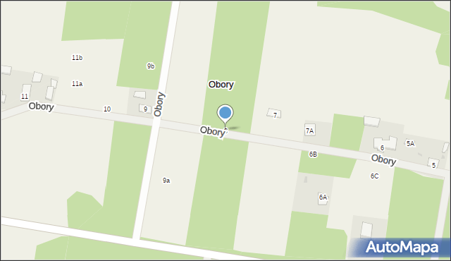 Obory, Obory, 8, mapa Obory
