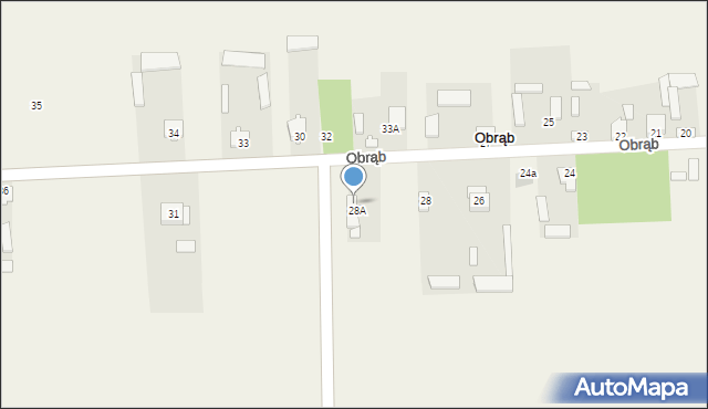 Obrąb, Obrąb, 28, mapa Obrąb