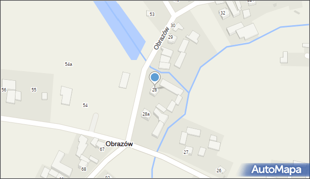 Obrazów, Obrazów, 28, mapa Obrazów