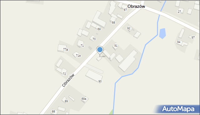 Obrazów, Obrazów, 90, mapa Obrazów