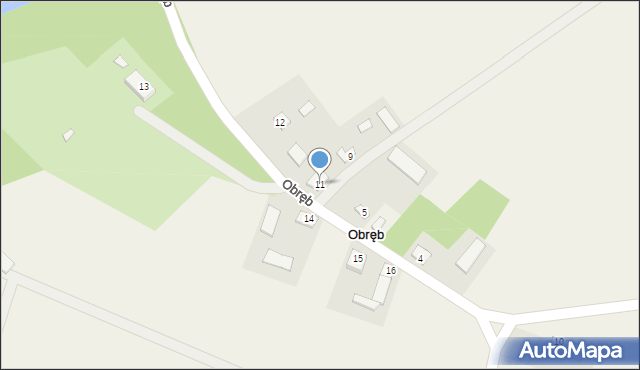 Obręb, Obręb, 11, mapa Obręb