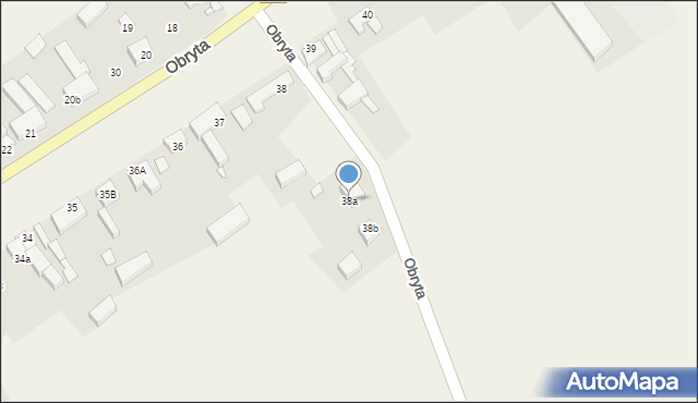 Obryta, Obryta, 38a, mapa Obryta