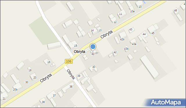 Obryta, Obryta, 41, mapa Obryta