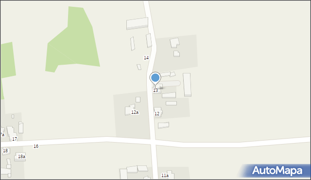Obrzębin, Obrzębin, 13, mapa Obrzębin