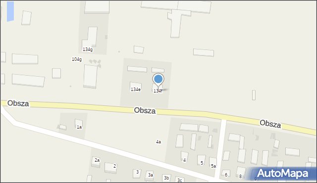 Obsza, Obsza, 134f, mapa Obsza