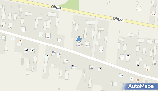 Obsza, Obsza, 21, mapa Obsza