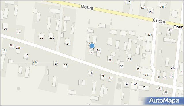 Obsza, Obsza, 27, mapa Obsza