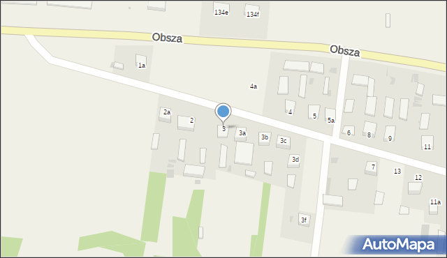 Obsza, Obsza, 3, mapa Obsza