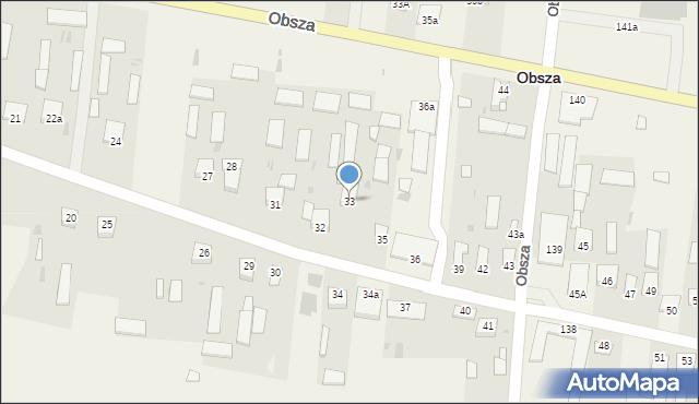 Obsza, Obsza, 33, mapa Obsza