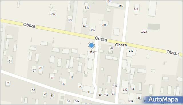 Obsza, Obsza, 36a, mapa Obsza