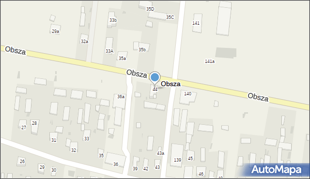 Obsza, Obsza, 44, mapa Obsza