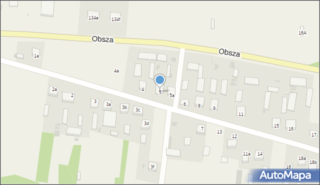 Obsza, Obsza, 5, mapa Obsza