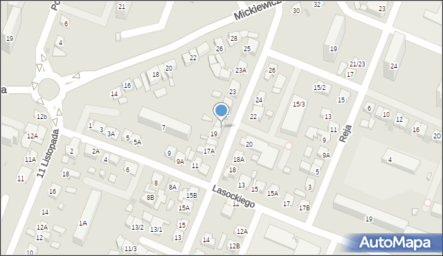 Płock, Obrońców Płocka 1920 r., 19A, mapa Płock