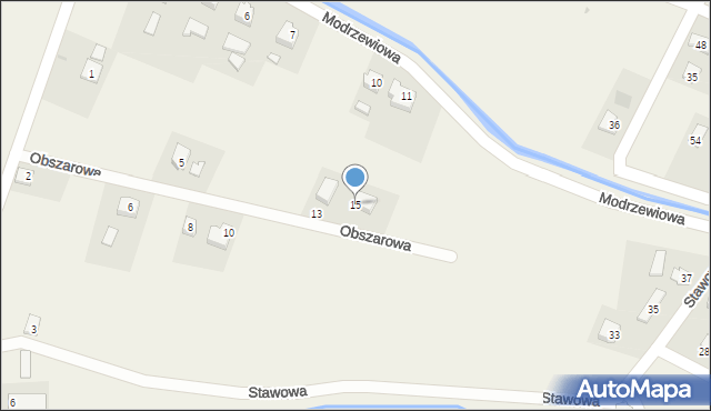 Posada Zarszyńska, Obszarowa, 15, mapa Posada Zarszyńska