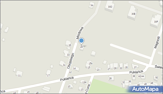 Przasnysz, Obojskiego Michała, 22, mapa Przasnysz