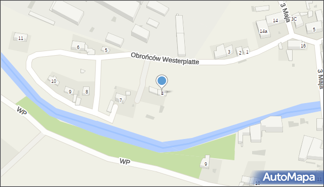 Ścinawka Średnia, Obrońców Westerplatte, 4, mapa Ścinawka Średnia