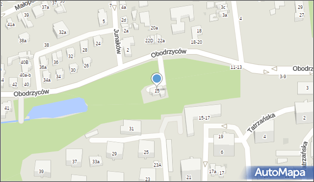 Sopot, Obodrzyców, 15, mapa Sopotu