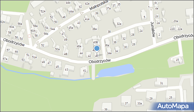 Sopot, Obodrzyców, 40, mapa Sopotu