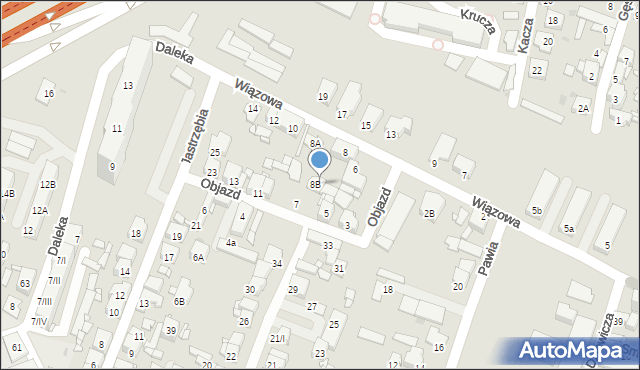 Sosnowiec, Objazd, 9, mapa Sosnowca