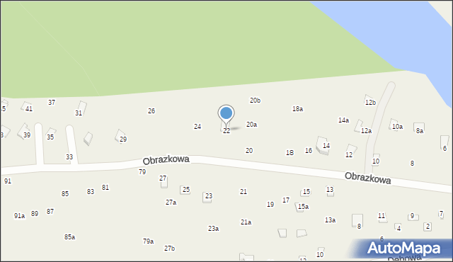 Stawinoga, Obrazkowa, 22, mapa Stawinoga