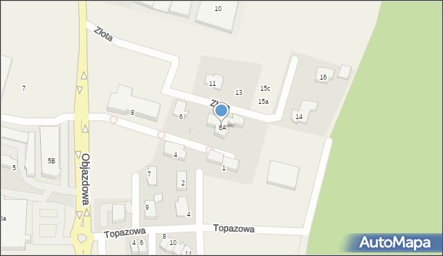 Straszyn, Objazdowa, 6A, mapa Straszyn