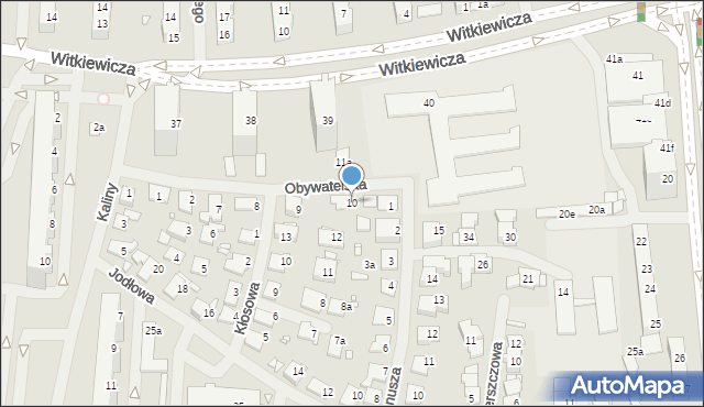 Szczecin, Obywatelska, 10, mapa Szczecina