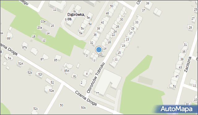 Tarnów, Obrońców Tobruku, 8, mapa Tarnów