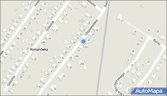 Tarnów, Obywatelska, 26, mapa Tarnów