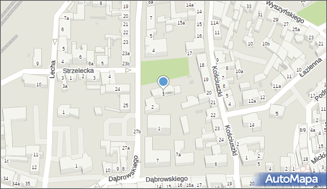 Tczew, Obrońców Westerplatte, 3, mapa Tczew