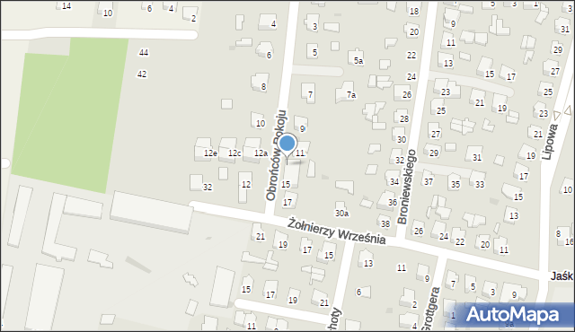 Tomaszów Lubelski, Obrońców Pokoju, 13, mapa Tomaszów Lubelski