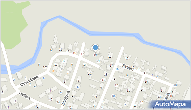 Tomaszów Mazowiecki, Obwodowa, 19, mapa Tomaszów Mazowiecki