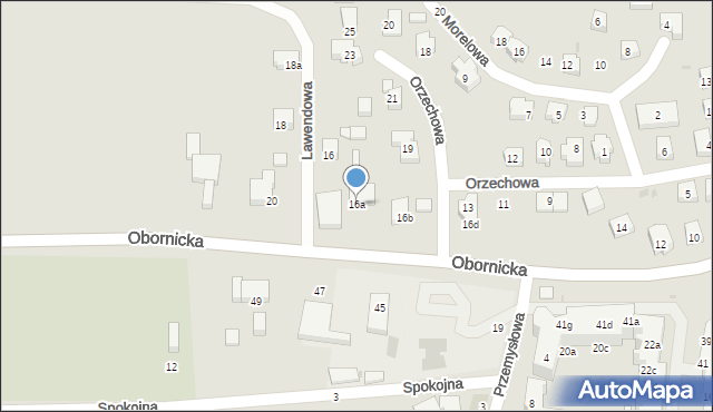 Trzebnica, Obornicka, 16a, mapa Trzebnica