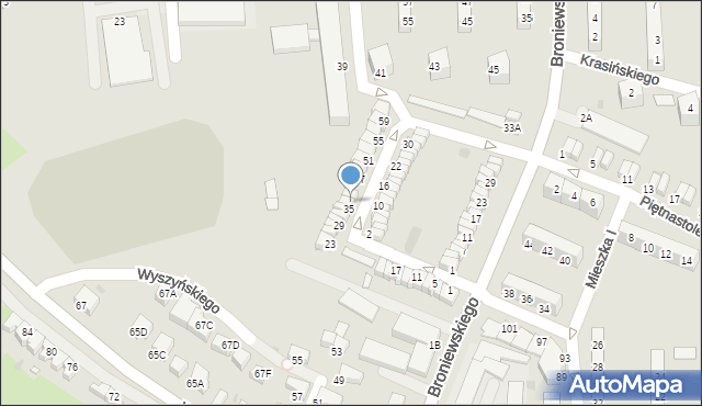 Wałbrzych, Obrońców Westerplatte, 37, mapa Wałbrzycha