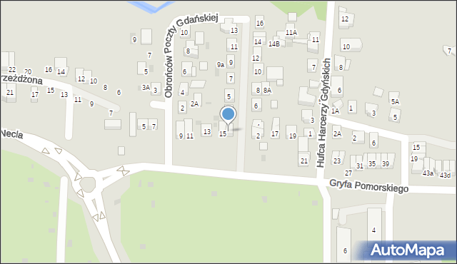 Wejherowo, Obrońców Kępy Oksywskiej, 1, mapa Wejherowo