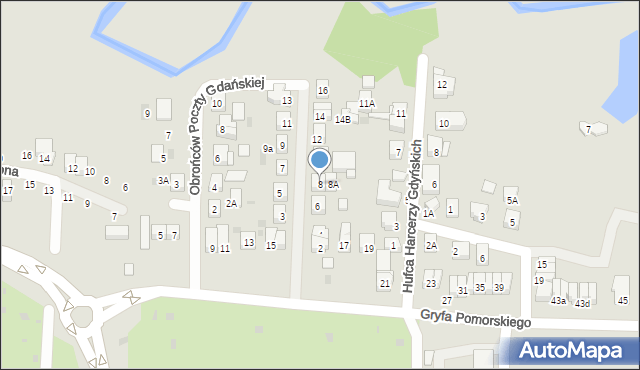 Wejherowo, Obrońców Kępy Oksywskiej, 8, mapa Wejherowo