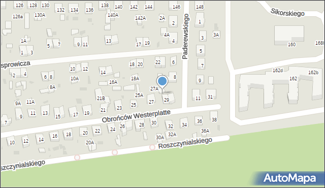 Wejherowo, Obrońców Westerplatte, 29B, mapa Wejherowo