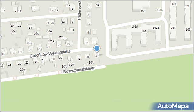 Wejherowo, Obrońców Westerplatte, 38, mapa Wejherowo