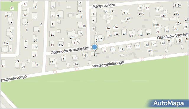 Wejherowo, Obrońców Westerplatte, 8, mapa Wejherowo