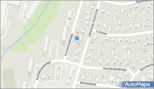 Wejherowo, Obrońców Wybrzeża, 5a, mapa Wejherowo